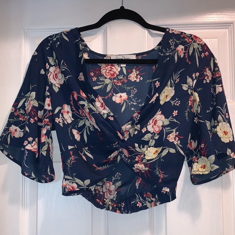 Floral crop top